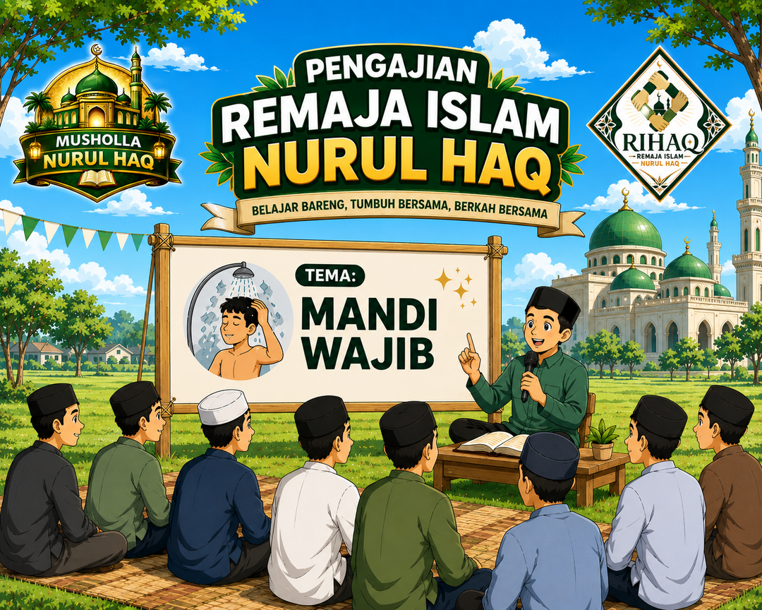 Pengajian Remaja Islam Nurul Haq (RIHAQ): Memahami Tata Cara Mandi Wajib Sesuai Tuntunan Syariat
